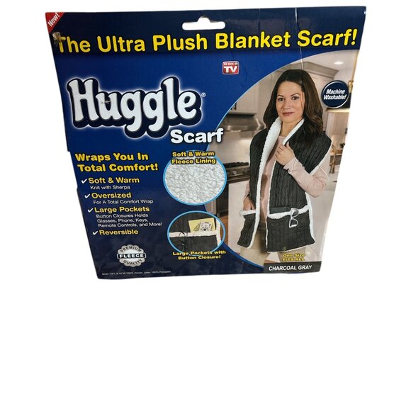 New In Box Huggle Charcoal Gray Unisex As Seen On TV - Picture 2 of 2